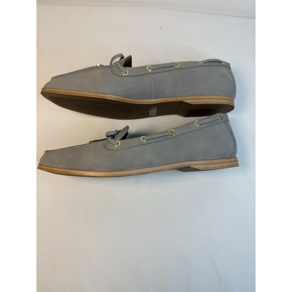 Dolce Vita Menlo Women's Size 7.5 Gray Suede Leather Slip-on Loafers Flats Shoes - Picture 6 of 12